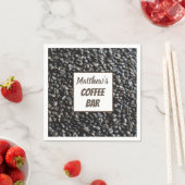 Aangepaste koffiebalie Aangepaste servetten (Insitu)