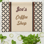 Aangepaste koffiehanddoek theedoek (Gevouwen)