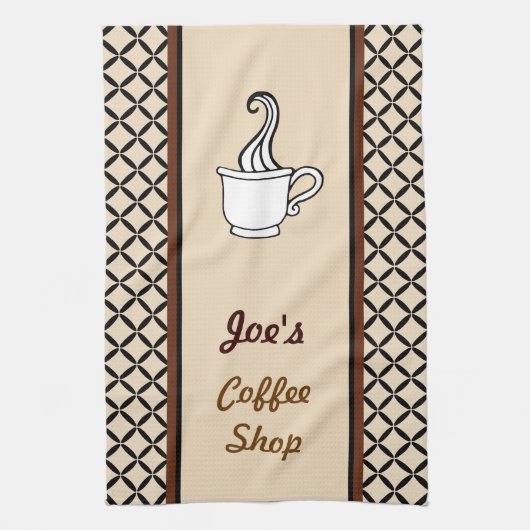 Aangepaste koffiehanddoek theedoek (Verticaal)