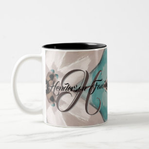 Aangepaste koffiehandschoenen tweekleurige koffiemok