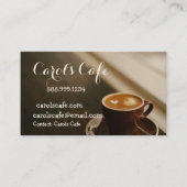 Aangepaste koffiehuis Cafe Coffee Shop Visitekaartje (Voorkant)