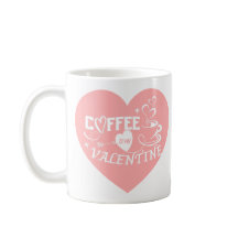 Aangepaste koffieliefhebber Roze Hart Pijl Valenti