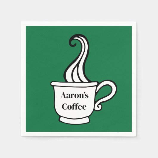 Aangepaste koffieservetten servet (Voorkant)