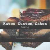 Aangepaste kokers bedrijfsvoertuig Adverteren Stic Sticker (Voorkant)