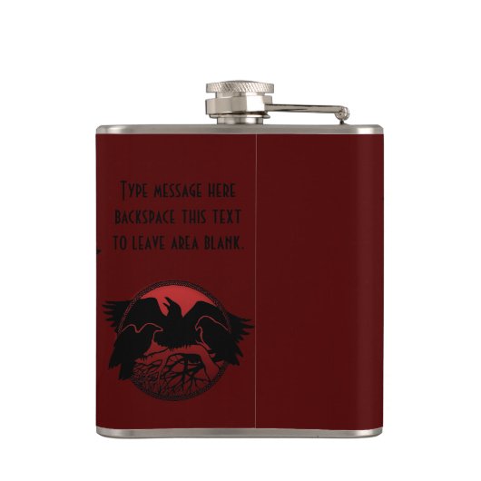 Aangepaste kolf, Drink voor roerwoud Heupfles (Achterkant)