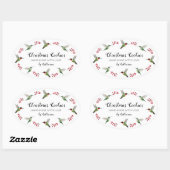 Aangepaste Kolibrie Ovale Sticker (Vel)