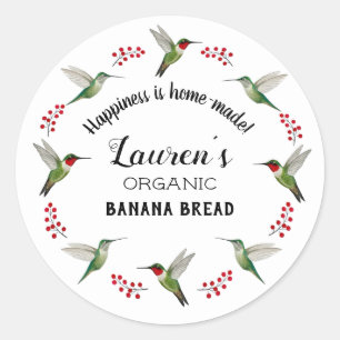 Aangepaste Kolibrie Ronde Sticker