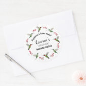 Aangepaste Kolibrie Ronde Sticker (Envelop)