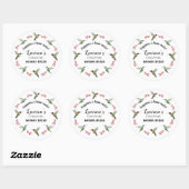 Aangepaste Kolibrie Ronde Sticker (Vel)