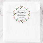 Aangepaste Kolibrie Ronde Sticker (Tas)