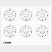 Aangepaste Kolibrie Ronde Sticker (Vel)