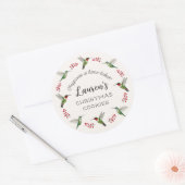 Aangepaste kolibrie ronde sticker (Envelop)