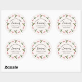 Aangepaste kolibrie ronde sticker (Vel)