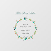 Aangepaste kolibrie venster Cling Raamsticker (Vel)