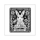 Aangepaste Konijn Bunny Exlibris Rubberstempel (Afrduk)