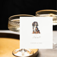 Aangepaste Koning Charles Spaniel Huisdier bruilof