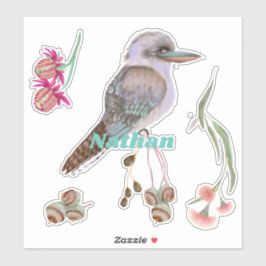 Aangepaste Kookaburra en Eucalyptus Sticker