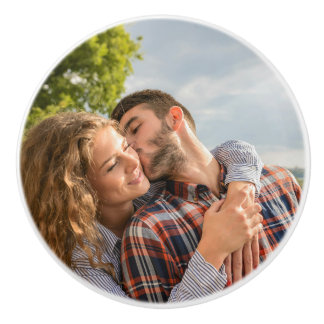 Aangepaste koppel foto keramische knop