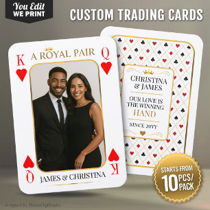 Aangepaste koppelruilkaart, Koning en Koningin Pok Plaatskaartje