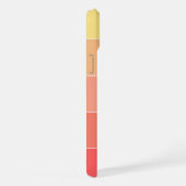 Aangepaste koraal rode perzik Sinaasappel gele str iPhone Hoesje (Rechterkant)