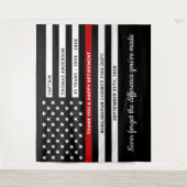 Aangepaste korting voor brandweerlieden met dunne  wandkleed (Voorkant)