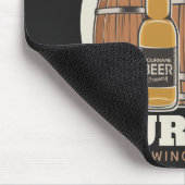 Aangepaste koude bieren, eik en brei muismat (Hoek)