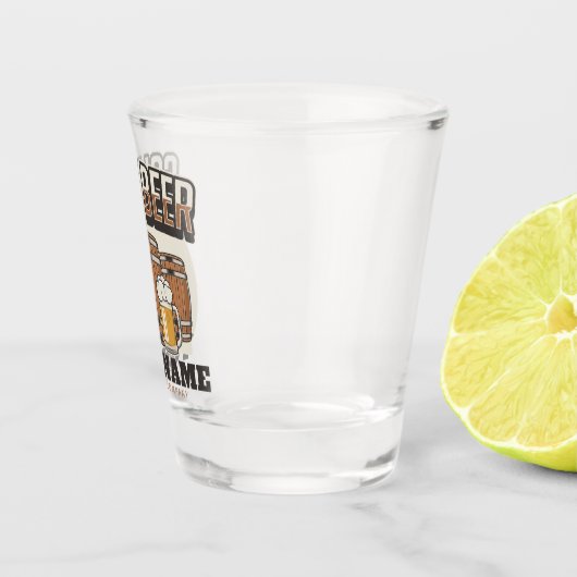 Aangepaste koude bieren, eik en brei shot glas (Rechts)