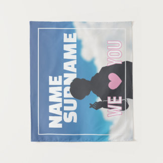 Aangepaste Kpop Idol Ondersteuning Banner Uw Foto Wandkleed
