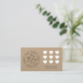 Aangepaste Kraft Bakkerij Loyalty Card (Staand voorkant)