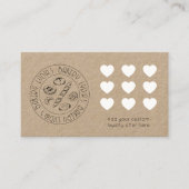 Aangepaste Kraft Bakkerij Loyalty Card (Voorkant)
