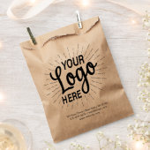 Aangepaste Kraft Business Logo Bag Bedankzakje (Geknipt)