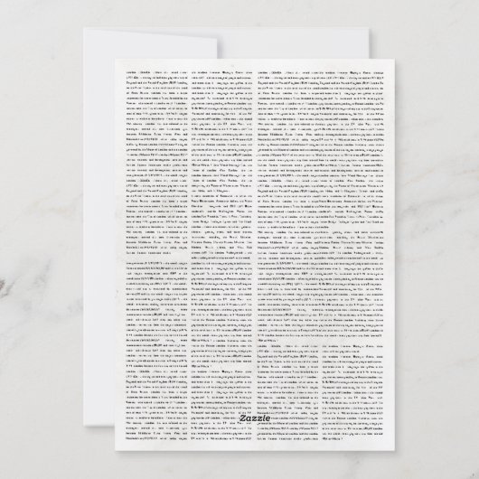 Aangepaste krant diploma uitnodiging aankondiging (Achterkant)