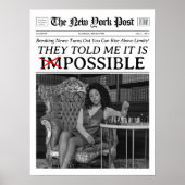 Aangepaste krant Het is mogelijk Motivatie Poster (Voorkant)