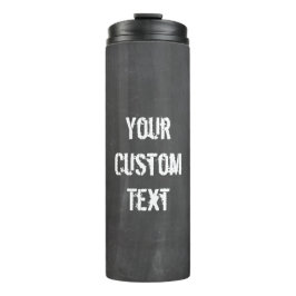 Aangepaste krijtbordreisgids thermosbeker