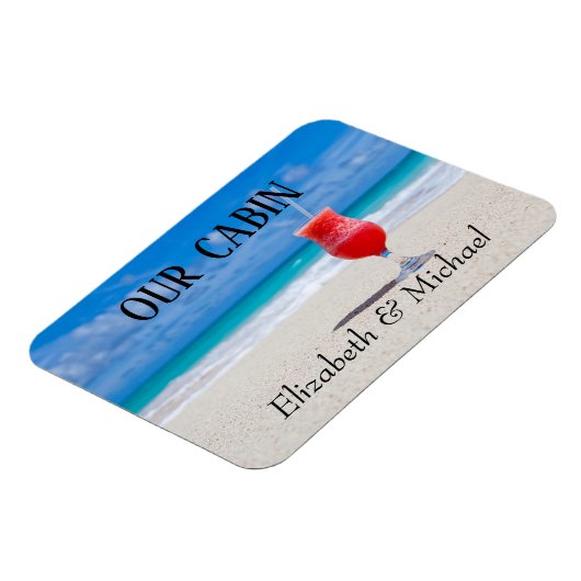 Aangepaste kruising van het strand Ocean Cocktail Magneet (Linkerzijde)