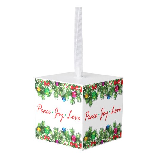 Aangepaste kubusversiering ornament (Achter hoekig)