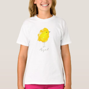 Aangepaste kuiken kip geel stijlvol chic zoet t-shirt