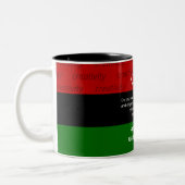 Aangepaste KUMBA Kwanzaa Mok met twee toonaangeven (Links)
