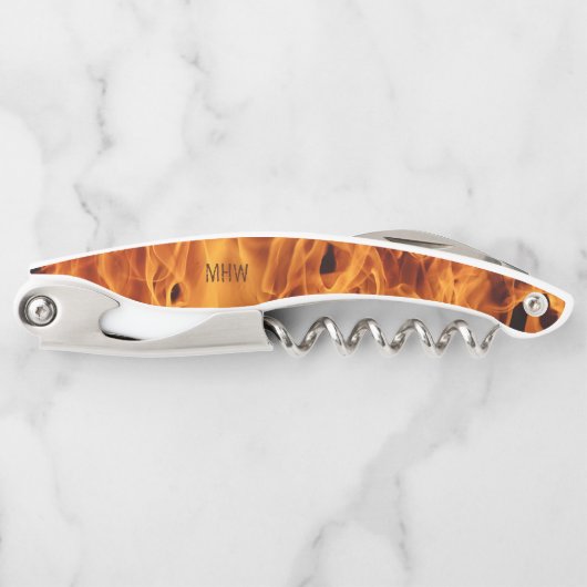 Aangepaste kurkentrekker voor monogram brandontvla (Voorkant)