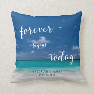 Aangepaste Kussens voor het beach bruilding met ka