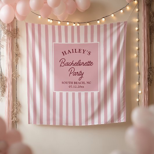 Aangepaste Kust Bachelorette Beachy & Fun Wandkleed