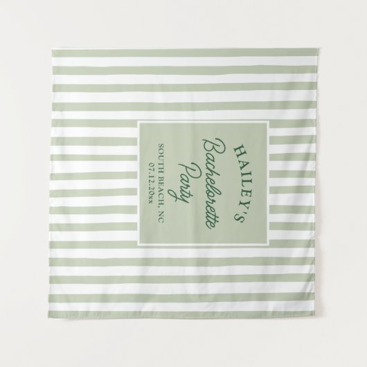 Aangepaste Kust Bachelorette Beachy & Fun Wandkleed (Voorkant (horizontaal))