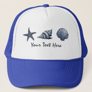Aangepaste kustschelpen Treasure Ocean Summer Trucker Pet