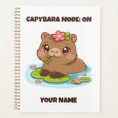Aangepaste Kute Kawaii Capybara Modus Planner (Voorkant)