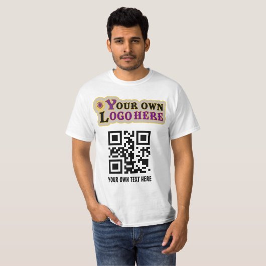 Aangepaste kwaliteitscontrolecode en -logo t-shirt (Voorkant volledig)