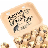 Aangepaste kwartel ei doos stempel