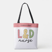 Aangepaste L- en D-verpleegkundige | Arbeid en bez Draagtas (Achterkant)