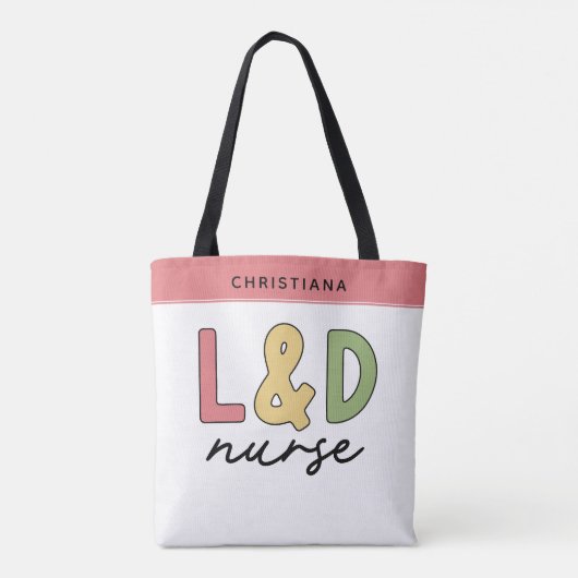 Aangepaste L- en D-verpleegkundige | Arbeid en bez Draagtas (Achterkant)