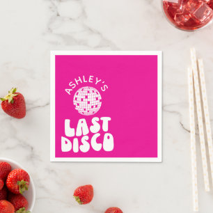 Aangepaste Laatste Disco Bachelorette Disco Bal Servet