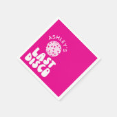 Aangepaste Laatste Disco Bachelorette Disco Bal Servet (Hoek)